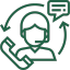Telefonhörer-Symbol für persönliche Beratung