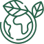 Blatt-Symbol für Nachhaltigkeit