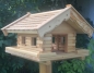 Mobile Preview: Vogelhaus Alm mit kleinen Holzschindeln für Gartenvögel