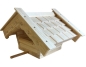 Preview: Futterhaus Vogelfutterhaus Vogelhaus Milly mit kleinen Schindeln aus Holz