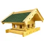 Preview: vogelhaus-vogelfutterhaus-maxi-mit-gruenen-bitumenschindeln-leinöl-impraegnierung-und-hellen-fensterzargen-und-fensterlaede Preview: vogelhaus-vogelfutterhaus-maxi-mit-gruenen-bitumenschindeln-leinöl-impraegnierung-und-hellen-fensterzargen-und-fensterlaede