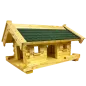 Preview: xl-vogelhaus-middel-gruene-bitumenschindeln-fensterlaeden-boden-mit-zaun Preview: xl-vogelhaus-middel-gruene-bitumenschindeln-fensterlaeden-boden-mit-zaun