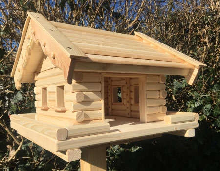 Vogelhaus Heidi mit langen Holzschindeln Handgefertigt