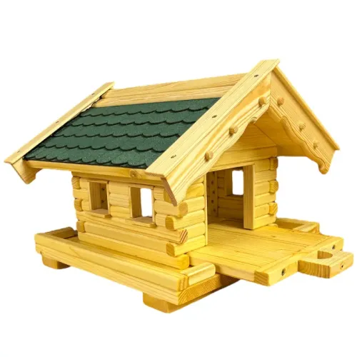 vogelhaus-alm-mit-gruenen-bitumenschindeln-leinoelimpraegnierung-und-ausziehboden vogelhaus-alm-mit-gruenen-bitumenschindeln-leinoelimpraegnierung-und-ausziehboden