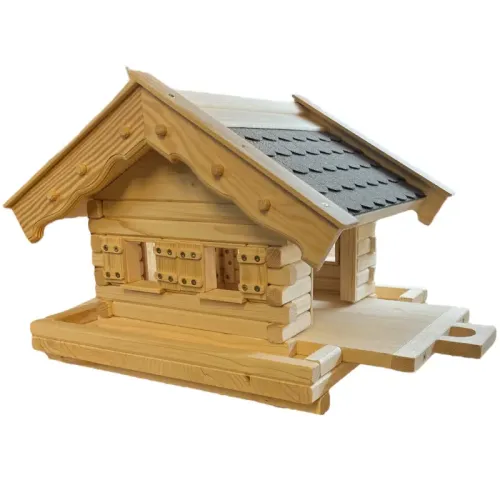 vogelhaus-glöckchen-mit-grauen-bitumenschindeln-ausziehboden-und-fensterlaeden