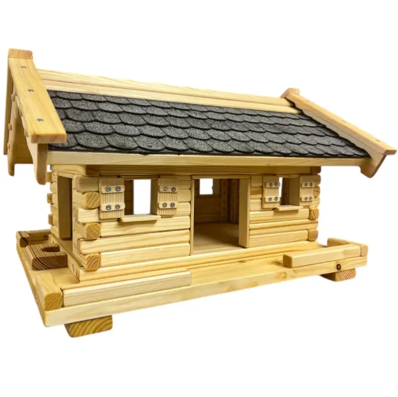 vogelhaus-middel-graue-bitumenschindeln-fensterlaeden-ausziehboden-boden-mit-zaun vogelhaus-middel-graue-bitumenschindeln-fensterlaeden-ausziehboden-boden-mit-zaun