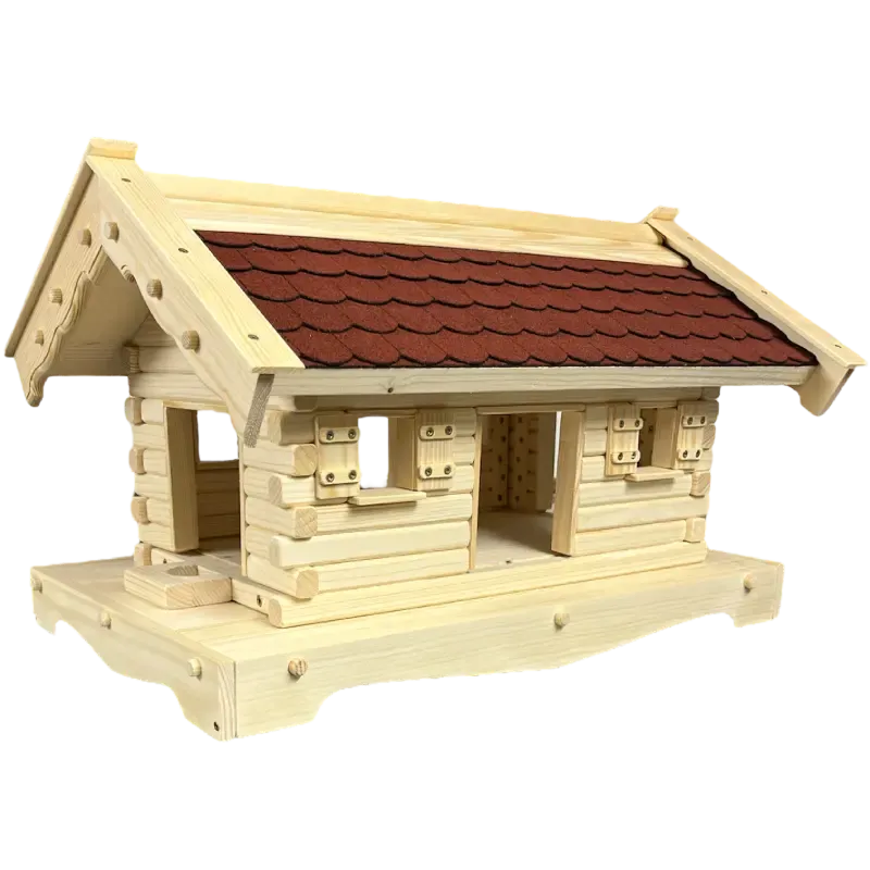 vogelhaus-middel-rote-bitumenschindeln-fensterlaeden-ausziehboden-boden-mit-geschwungenem-rand vogelhaus-middel-rote-bitumenschindeln-fensterlaeden-ausziehboden-boden-mit-geschwungenem-rand